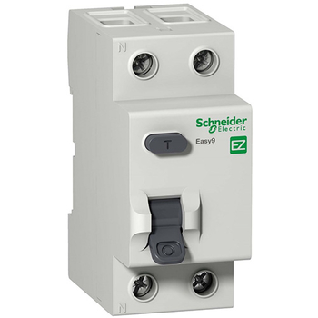 Дифференциальный выключатель Schneider Electric (УЗО) EASY 9 2P 25А 30мА AC 4,5 кА - Электрика, НВА - Модульное оборудование - Дифференциальные автоматы - Магазин электрооборудования для дома ТурбоВольт